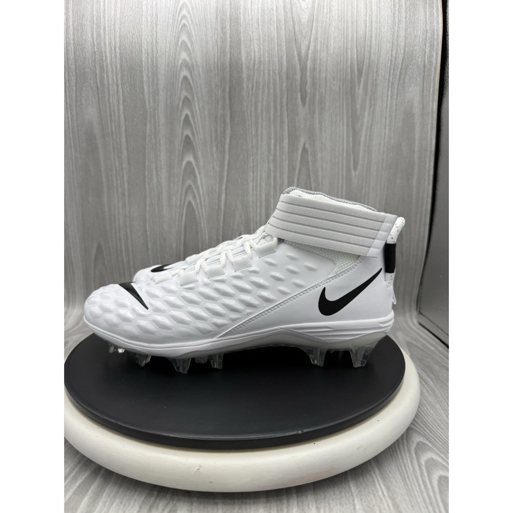 Nike Force Savage Pro 2 Mens Size 10 White Black Football Cleats AH4000-100 NEW